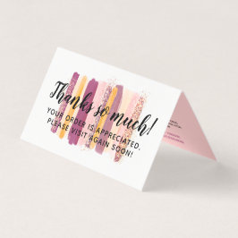 Paarse Waterverf Verschilderslagen Hartelijk dank Kaart