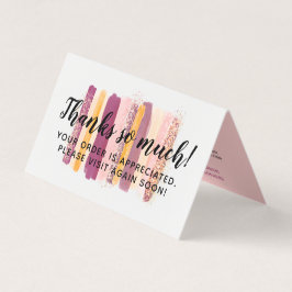 Paarse Waterverf Verschilderslagen Hartelijk dank Kaart