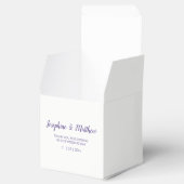 Paarse Waterverf vetplanten bruiloft Bedankdoosjes (Geopend)