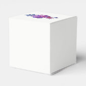 Paarse Waterverf vetplanten bruiloft Bedankdoosjes (Achterkant)