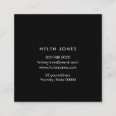 paarse waterverf vierkante visitekaartje (Achterkant)