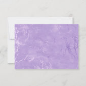 Paarse Waterverf viooltjes bruiloft QR-code RSVP Kaartje (Achterkant)