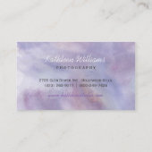 Paarse Waterverf Visitekaartje (Achterkant)