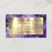paarse Waterverf Visitekaartje goudveinen (Achterkant)