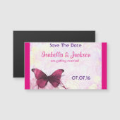 Paarse Waterverf vlinder roze (Voorkant / Achterkant)