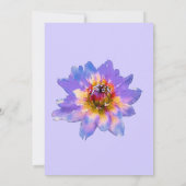 Paarse Waterverf Vrijgezellenfeest bloesems Kaart (Achterkant)