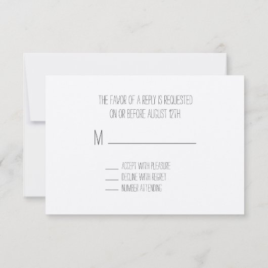 Paarse Waterverf Vuurzeggende RSVP (Achterkant)