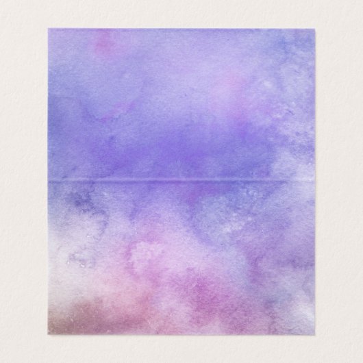 Paarse Waterverf Was in de Kaart van de Ontvankeli Visitekaartje (Binnenkant ongevouwen)