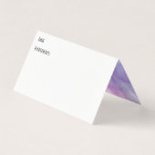 Paarse Waterverf Was in de Kaart van de Ontvankeli Visitekaartje (Voorkant)