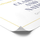 Paarse Waterverf - Welkomstteken Poster (Hoek)