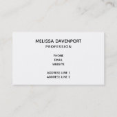 Paarse Waterverf Wervelt Buiten Ruimte Visitekaart Visitekaartje (Achterkant)