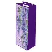 Paarse Waterverf Wijn Cadeautas (Voorkant Gekanteld)