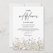 Paarse Waterverf Wildbloemen, Zomerbloemen Kaart (Voorkant)