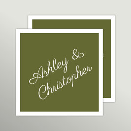 Paarse Waterverf Wildflower Cocktail Party Servet