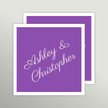 Paarse Waterverf Wildflower Cocktail Party