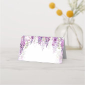 Paarse Waterverf Wisteria-Vrijgezellenfeest Plaatskaartje (Voorkant)