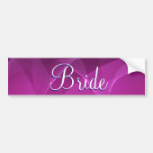 Paarse Waves Bride Bumpersticker (Voorkant)