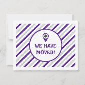 Paarse We hebben gestreepte bewegende foto verplaa (Voorkant)