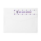 Paarse we hebben gestreepte verplaatsen (Achterkant)