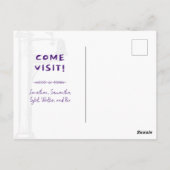 Paarse We hebben noodlijdende brievenbus verplaats Briefkaart (Achterkant)