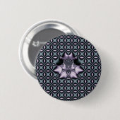 Paarse Web Ronde Button 5,7 Cm (Voorkant /achterkant)
