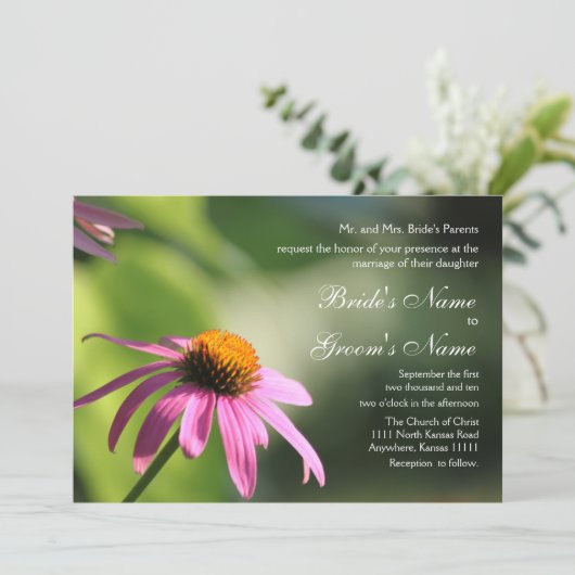 Paarse weddenschap kaart (Staand voorkant)