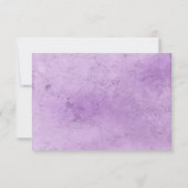 Paarse weddenschappen Ontvangst  Waterverf Hart Kaart (Achterkant)