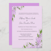 Paarse weddenschappen op Wisteria Kaart (Voorkant / Achterkant)