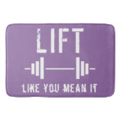 Paarse weegfitness Gym Bath Mat (Voorkant)