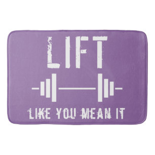 Paarse weegfitness Gym Bath Mat