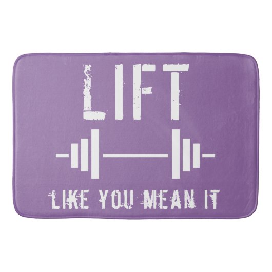 Paarse weegfitness Gym Bath Mat (Voorkant)