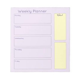  Paarse weekblad Notitieblok