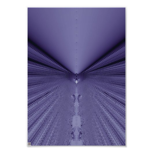 Paarse weg foto afdruk (Voorkant)