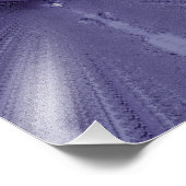 Paarse weg foto afdruk (Hoek)