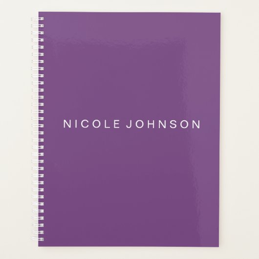 Paarse / wekelijkse / maandelijkse planner (Voorkant)