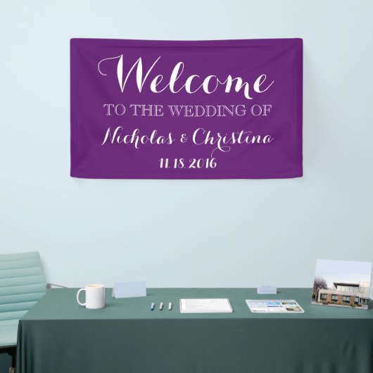 PAARSE Welkomstbruiloft Banner Rustic Gold (Beurs)