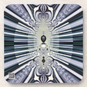 Paarse wereld bier onderzetter (Voorkant)