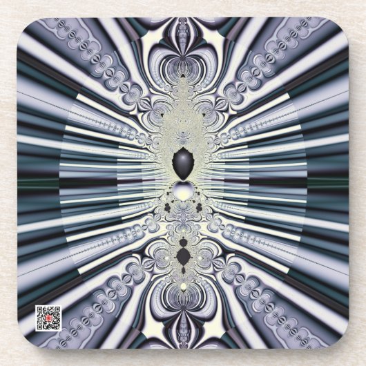 Paarse wereld bier onderzetter (Voorkant)