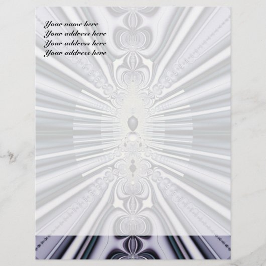 Paarse wereld custom briefhoofd (Voorkant)