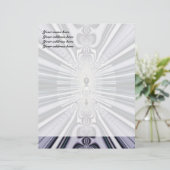 Paarse wereld custom briefhoofd (Staand voorkant)