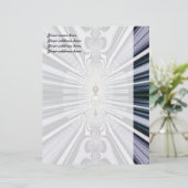 Paarse Wereld Custom Briefhoofd (Staand voorkant)