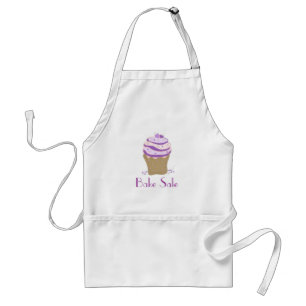 Paarse Wervelcupcake - Bakverkoop Standaard Schort