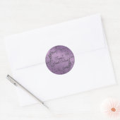 Paarse Wervelend Ontwerp Sweet 16 Envelope Sticker (Envelop)