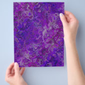 Paarse Wervelende Marmeren Bulk Scrapbook Papier P Flyer (Hand)