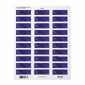 Paarse werveling Adresetiketten Etiket (Full Sheet)