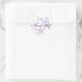 Paarse werveling dank u Sticker / zeehond (Tas)