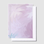 Paarse wervelingen met een vleugje turquoise vellum uitnodigingen (Offset)