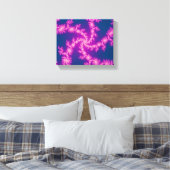 Paarse wervelkolom - fractale kunst canvas afdruk (Insitu (Slaapkamer))