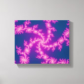 Paarse wervelkolom - fractale kunst canvas afdruk (Voorkant)