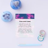 Paarse wervelkolom - fractale kunst flyer (Enkel)